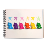 Set of 6 Finger Crayons (Unicorn)