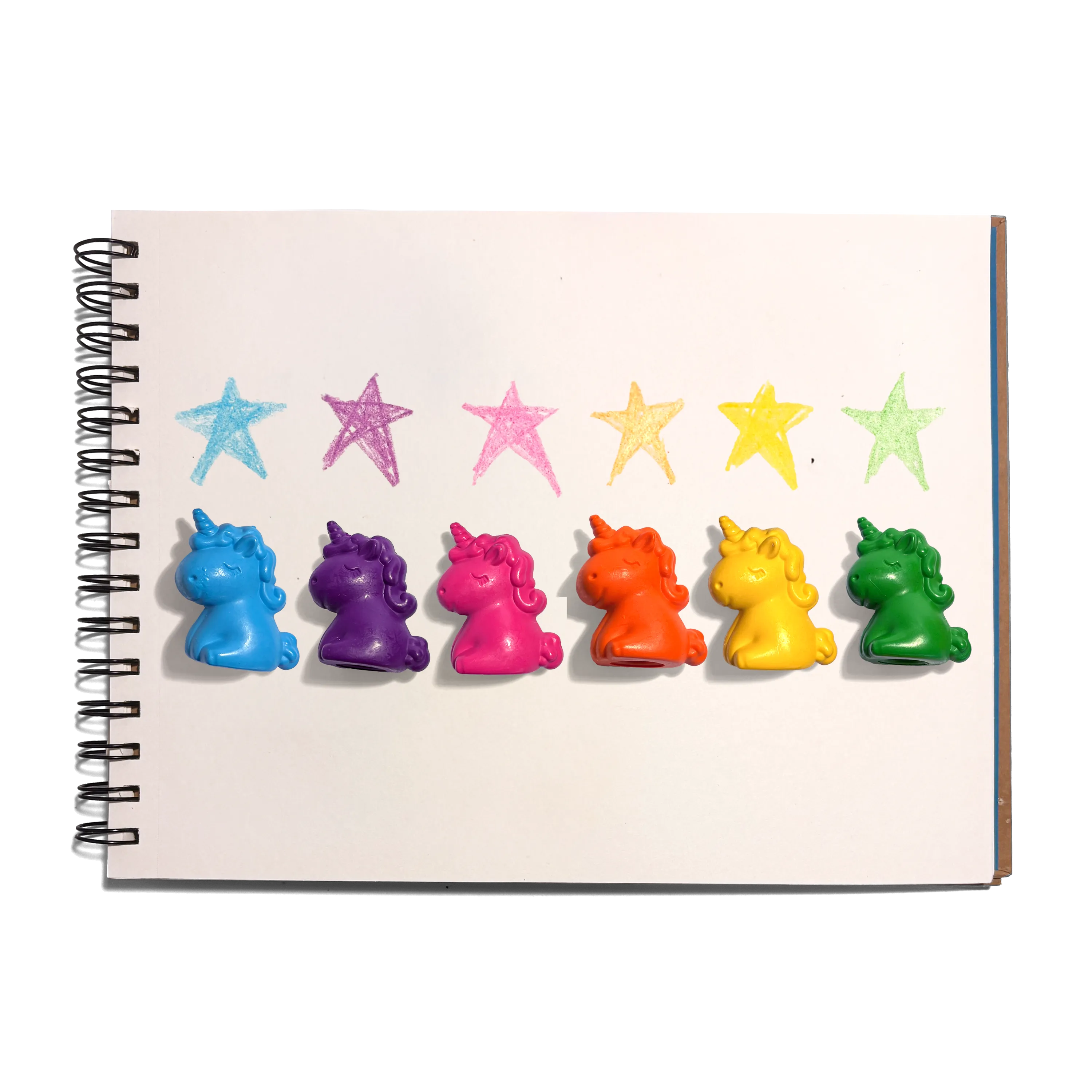 Set of 6 Finger Crayons (Unicorn)