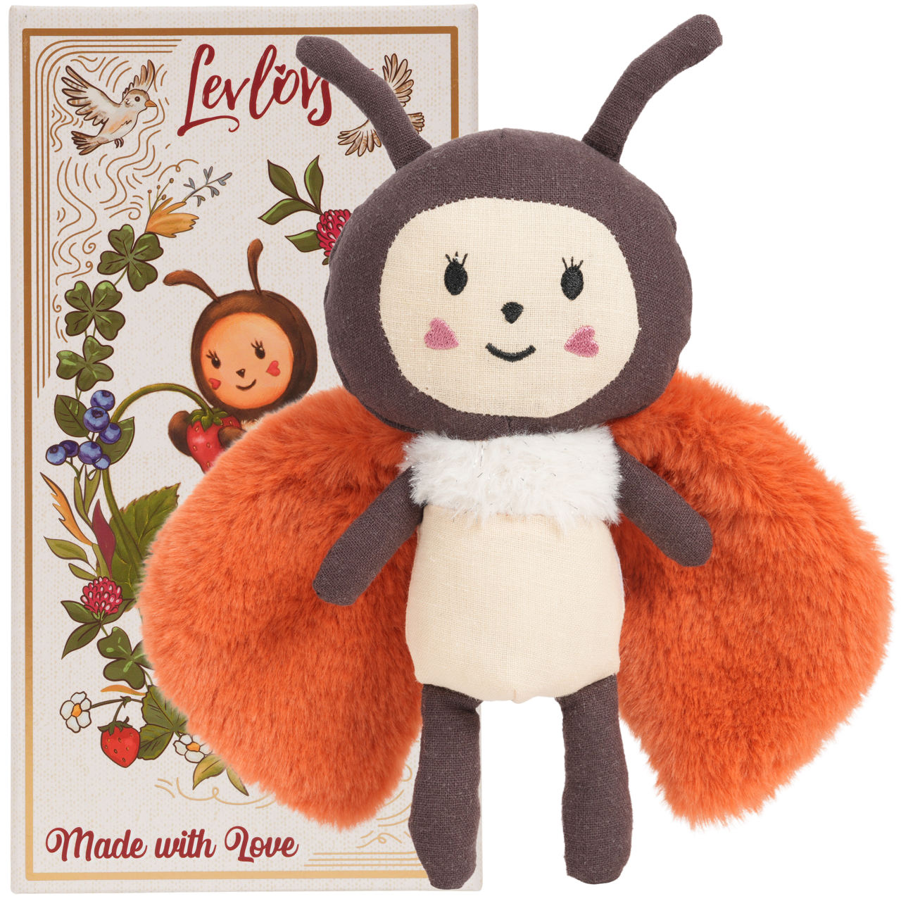 Plush Stuffed Doll (Ladybug)