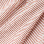 Organic Short Bubble Romper (Coral Stripes)