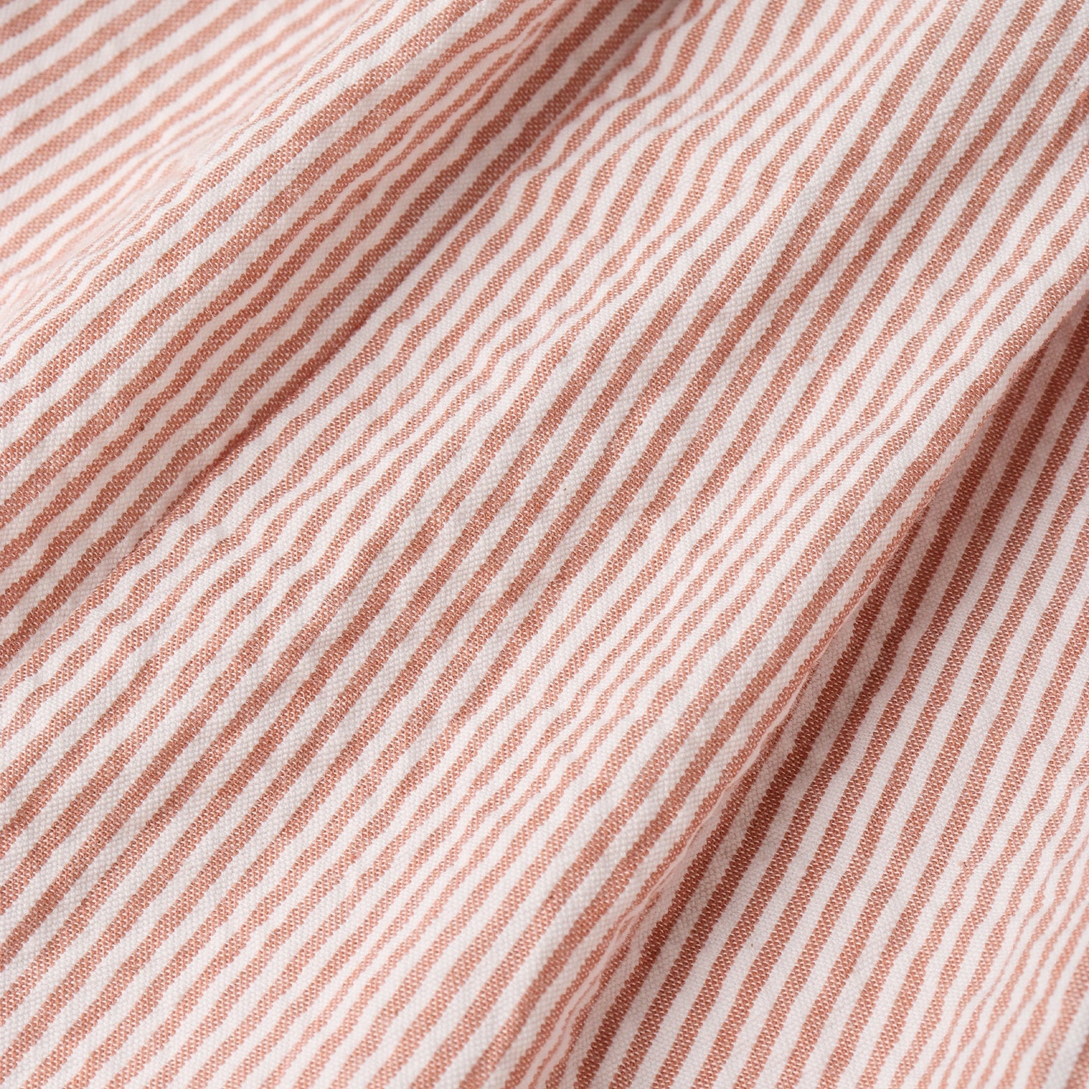Organic Short Bubble Romper (Coral Stripes)