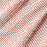 Organic Short Bubble Romper (Coral Stripes)