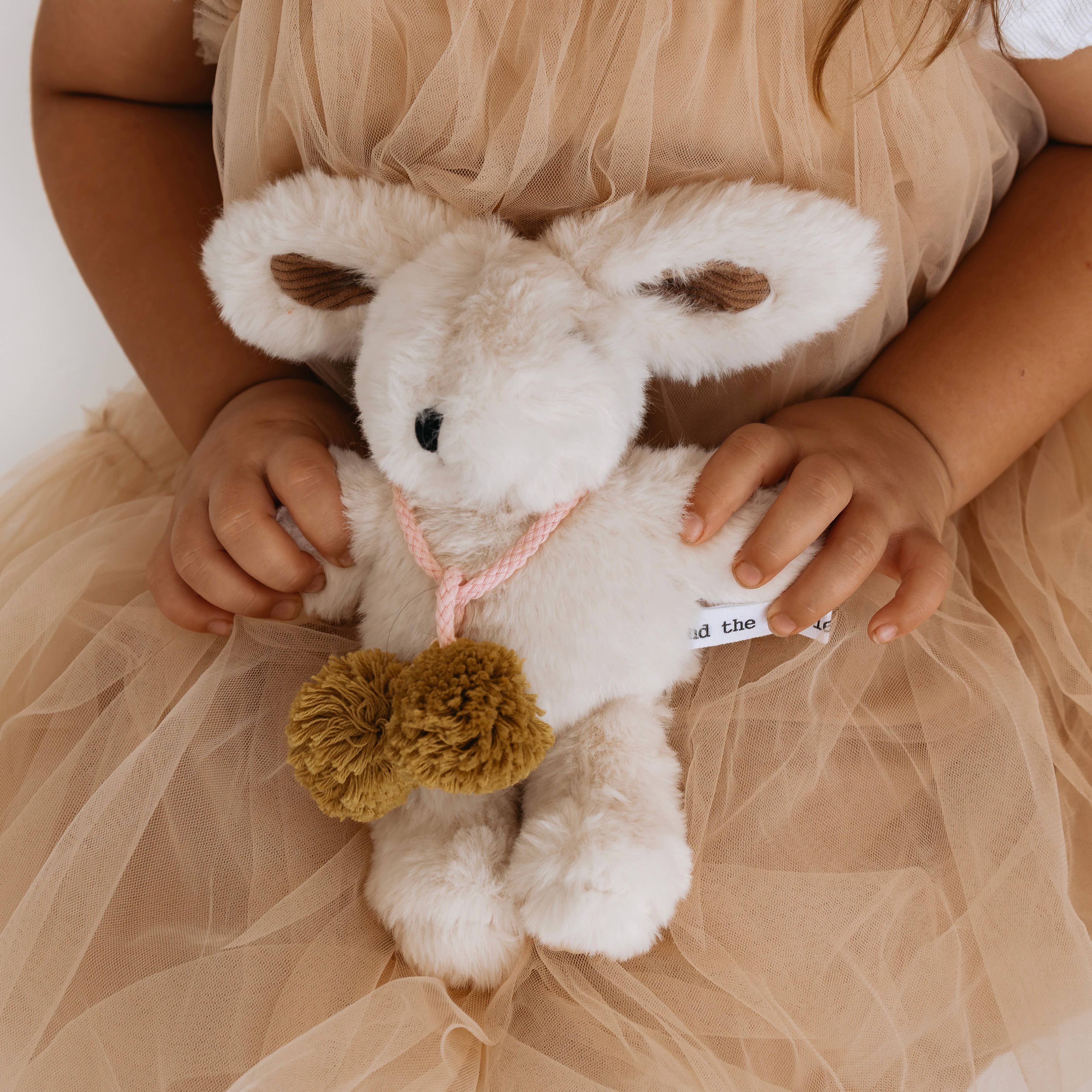 Beatrice Rabbit with Pom Poms (Vanilla Cream)