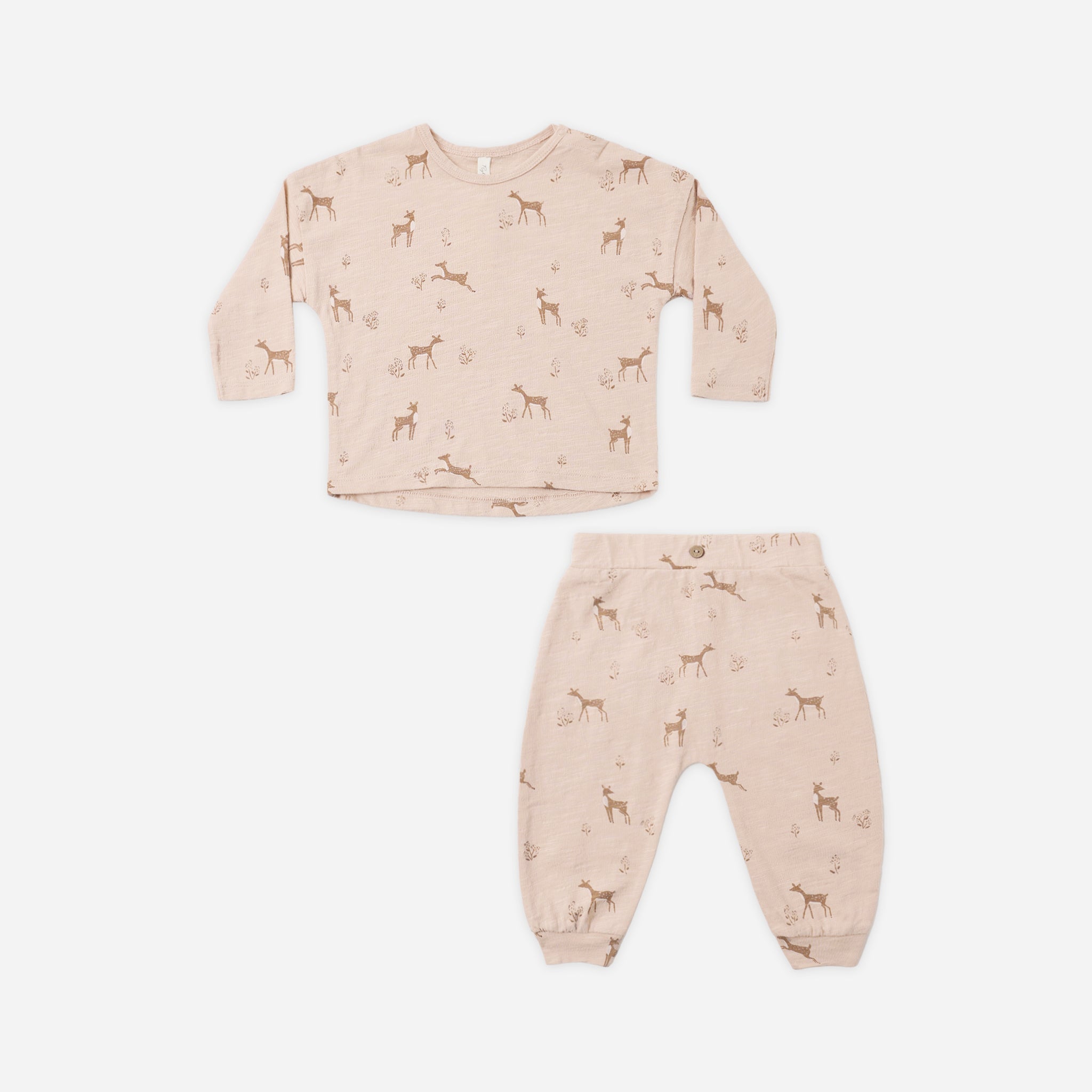 Long Sleeve Tee + Pant Set (Fawns)