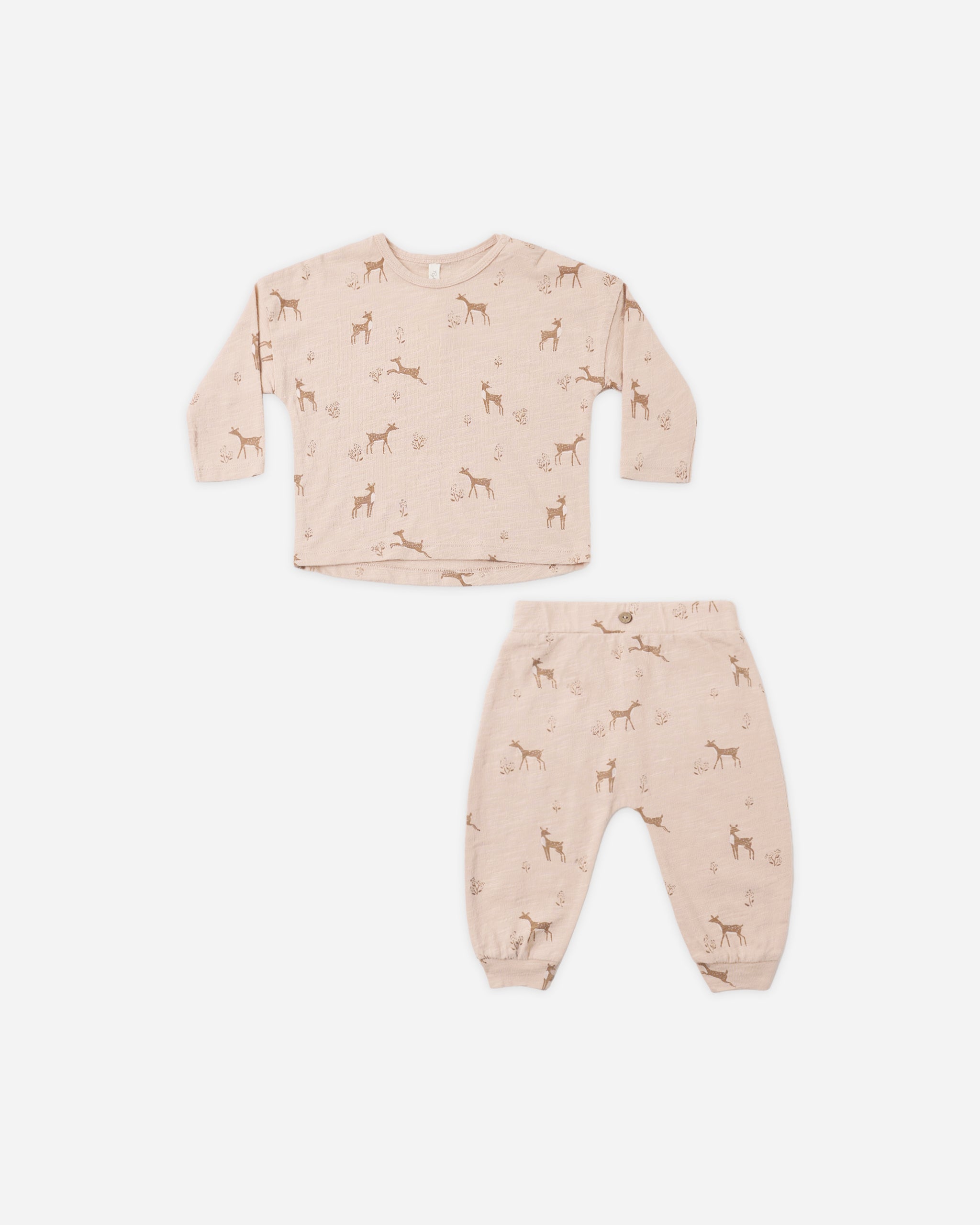 Long Sleeve Tee + Pant Set (Fawns)