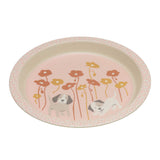 Bamboo Mini Plate (Puppies & Poppies)