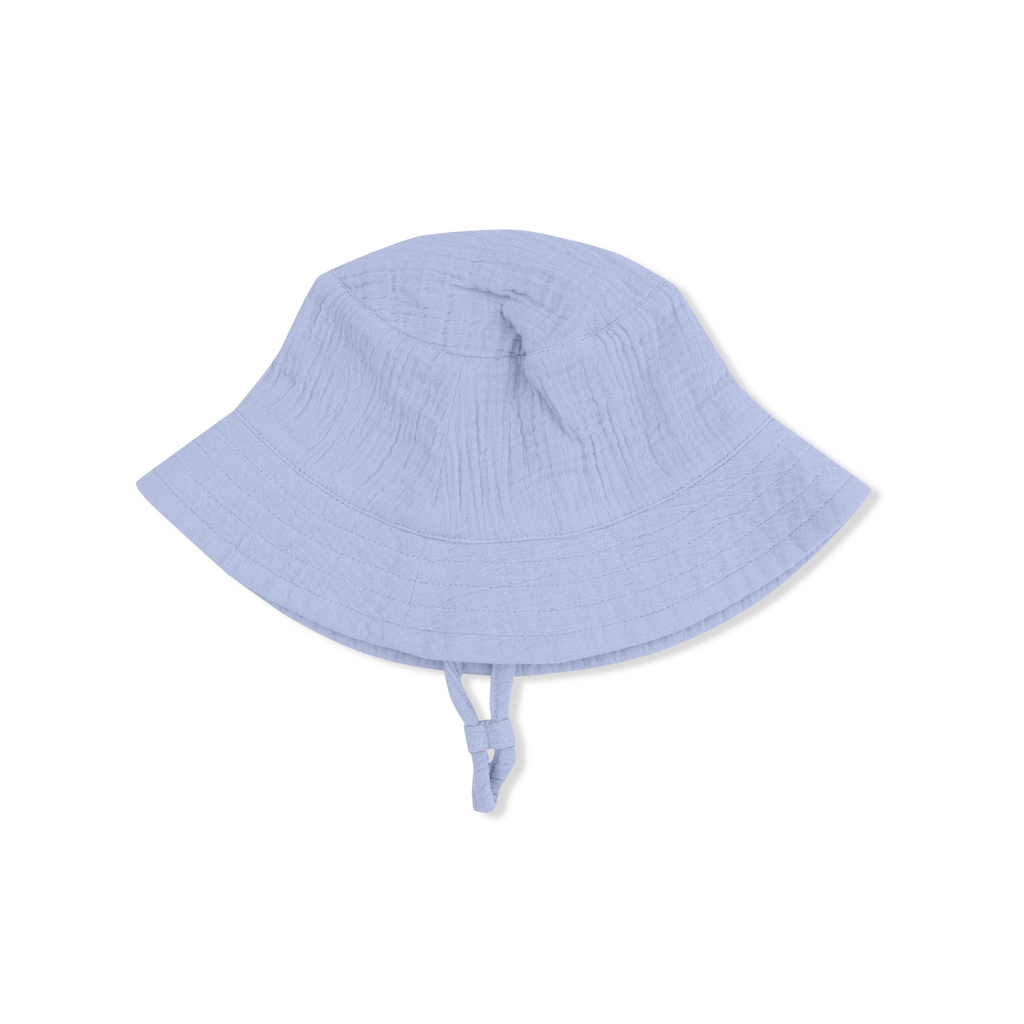 Bucket Hat (Solid Muslin Blue Blizzard)