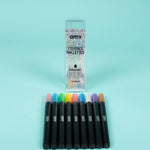 9 Glitter Markers Set