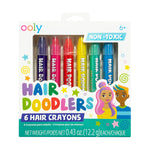 Hair Doodlers Hair Crayons (Set of 6 Colors)