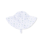 Wide Brim Sun Hat (Golf Trellis Blue)
