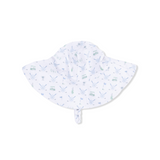 Wide Brim Sun Hat (Golf Trellis Blue)