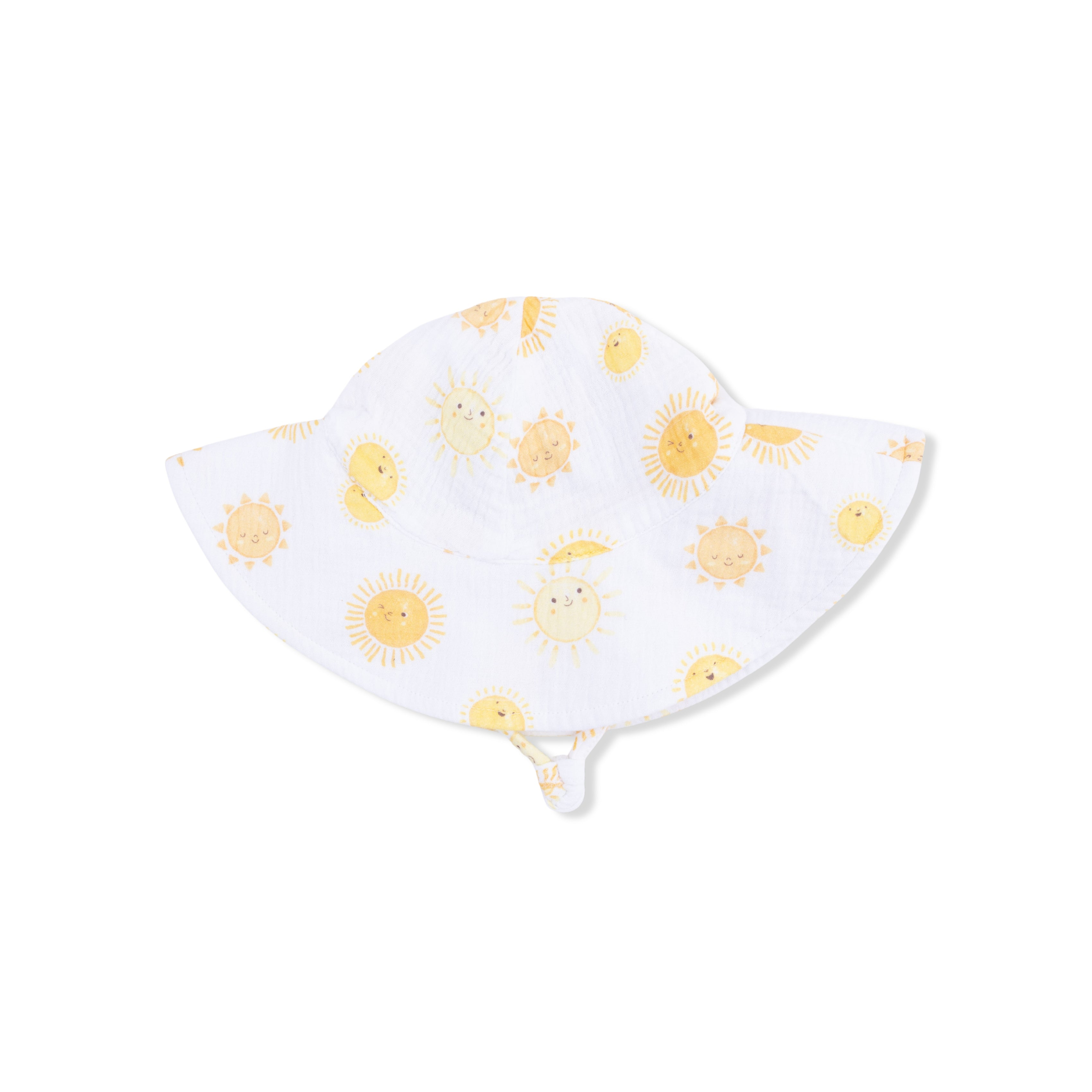 Wide Brim Sun Hat (Happy Suns)