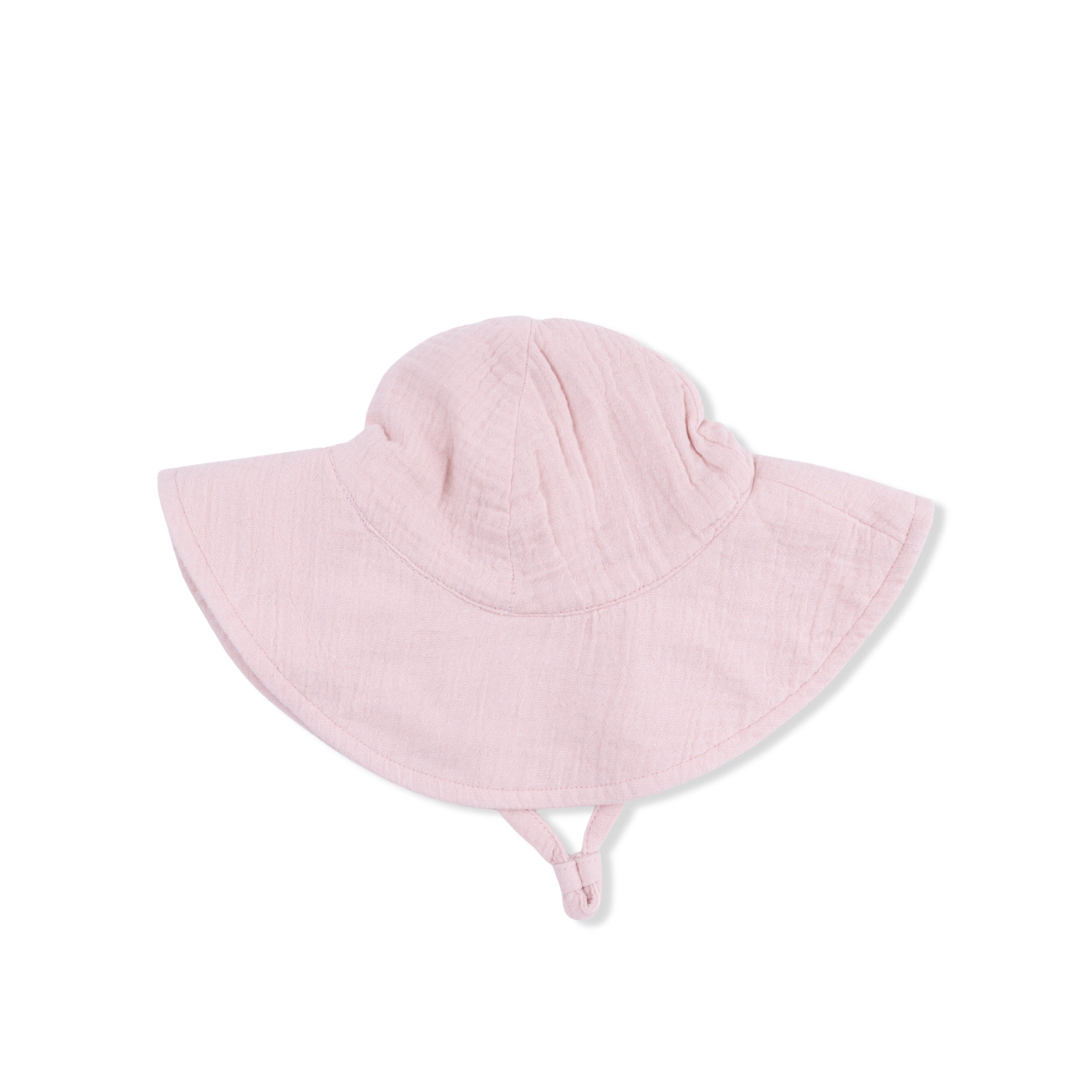 Wide Brim Sun Hat (Solid Muslin Lotus)