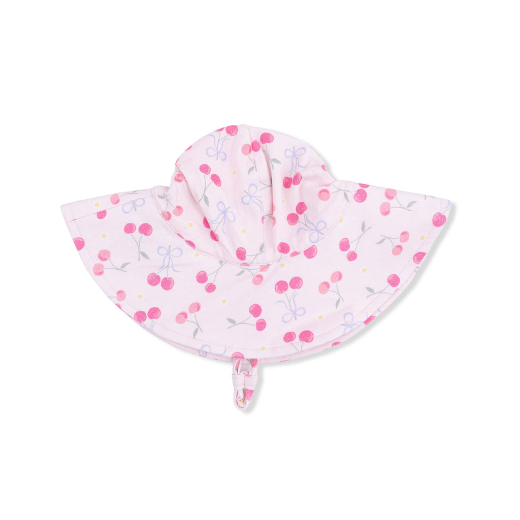 Wide Brim Sun Hat (Sweet Bow Cherries)