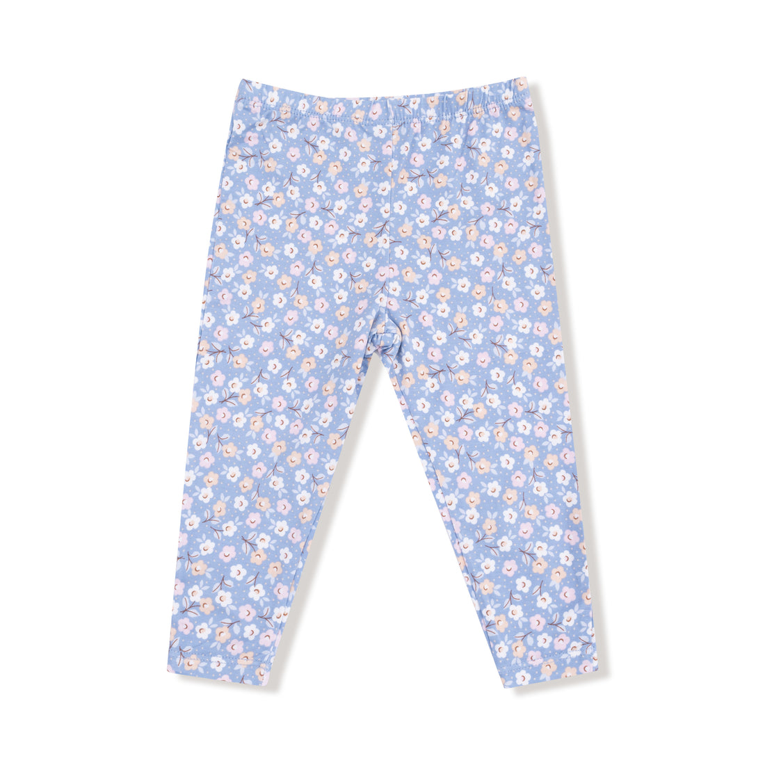 Country Calico Oversized Puff Sleeve Sweatshirt and Legging (Blue/Pink)