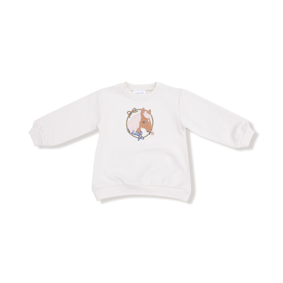 Country Calico Oversized Puff Sleeve Sweatshirt and Legging (Blue/Pink)