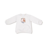 Country Calico Oversized Puff Sleeve Sweatshirt and Legging (Blue/Pink)