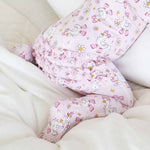 Ruffle Zipper Footie (Silly Goose)