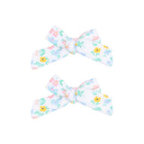 2 Pack Hair Bow Clips (Caroline's Calico)