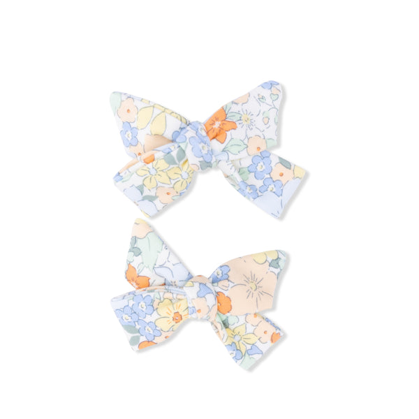 2 Pack Bow Clips (Georgia Floral)
