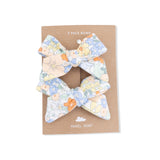 2 Pack Bow Clips (Georgia Floral)