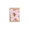 2 Pack Bow Clips (Solid Muslin Lotus)