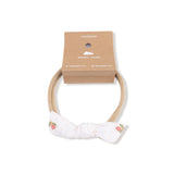 Bow with Nylon Headband (Petite Pointe Fleur)