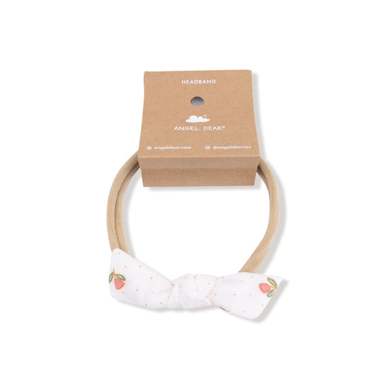 Bow with Nylon Headband (Petite Pointe Fleur)