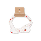 Tiny Apples Knot Headband (Ivory)