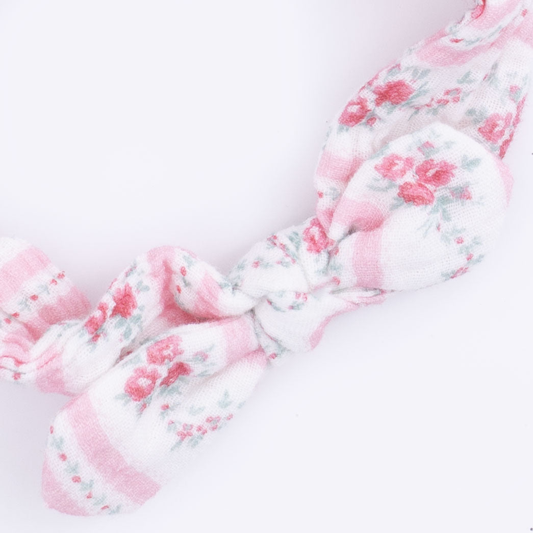Knot Headband (Winding Roses Stripe)