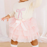 Ballet Bow Tiered Tutu Skirt (Coquette)