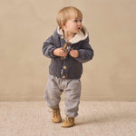 Corduroy Hooded Jacket (Midnight)