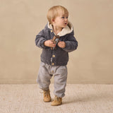 Corduroy Hooded Jacket (Midnight)