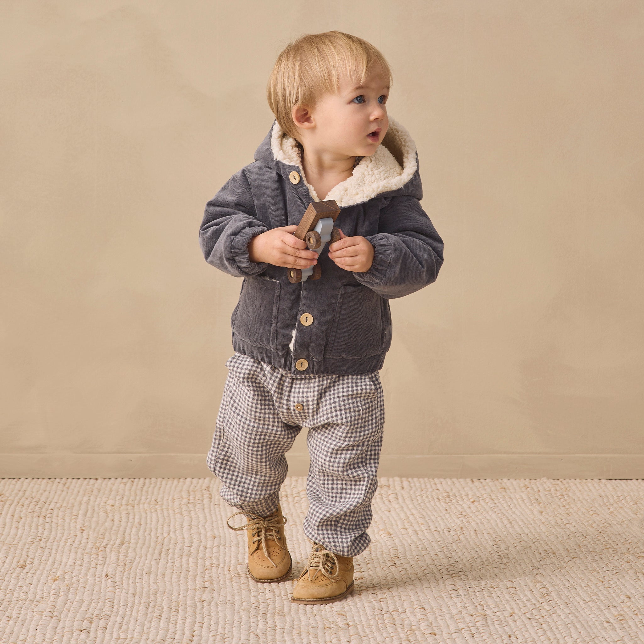Corduroy Hooded Jacket (Midnight)