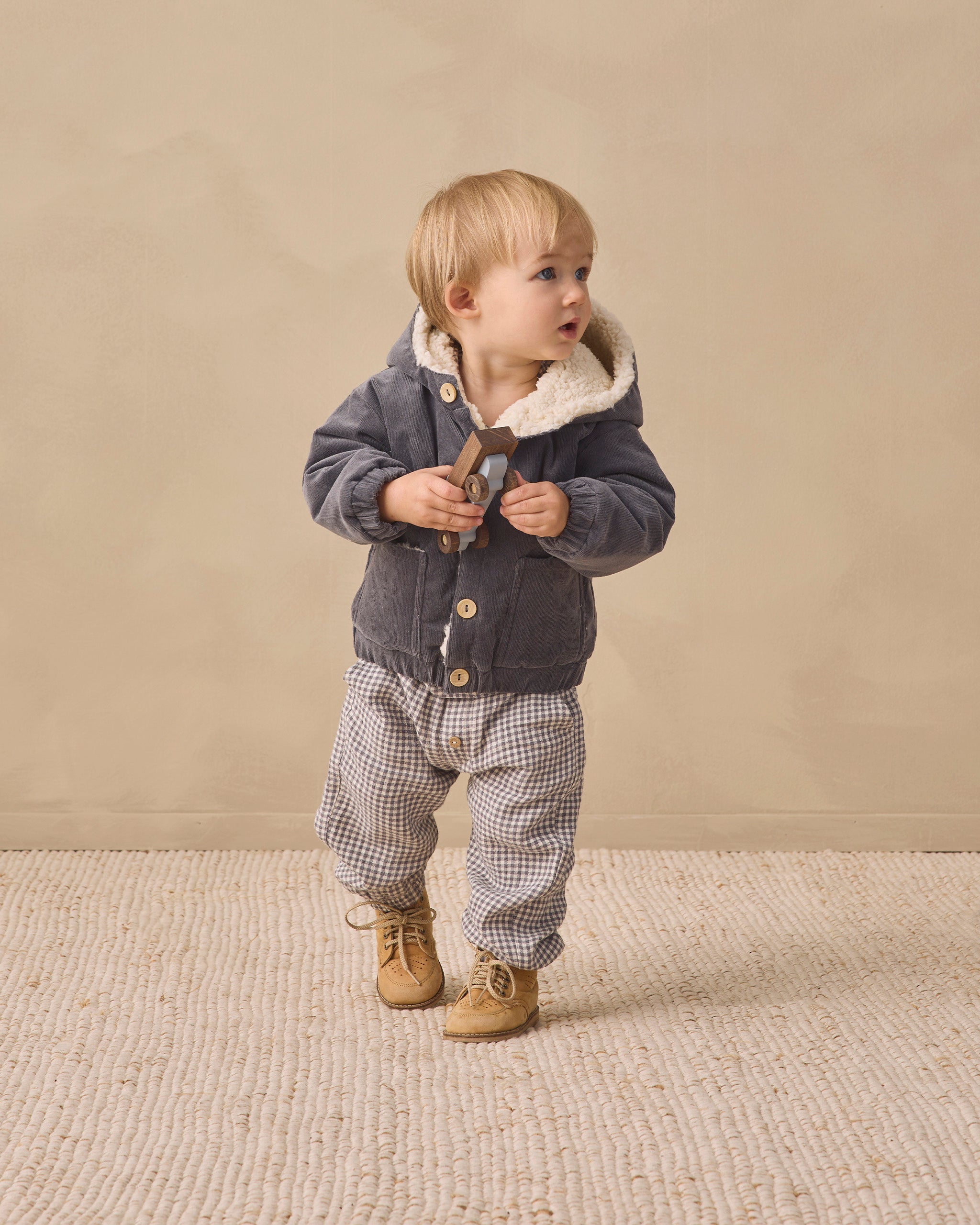 Corduroy Hooded Jacket (Midnight)