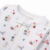 Infant Footie Romper (Woof de Noël)