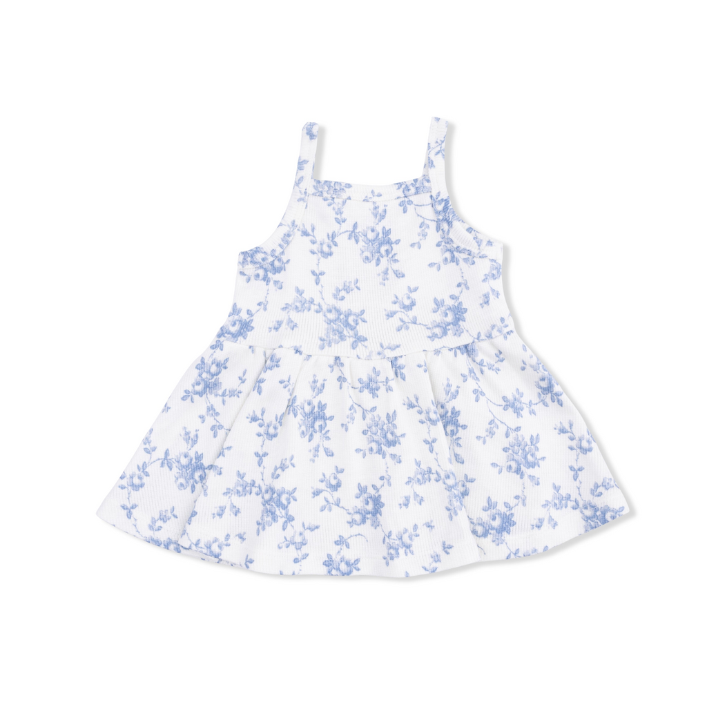 Peplum Tank and Bike Short (Baby Blue Vines Floral)
