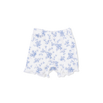 Peplum Tank and Bike Short (Baby Blue Vines Floral)