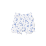 Peplum Tank and Bike Short (Baby Blue Vines Floral)