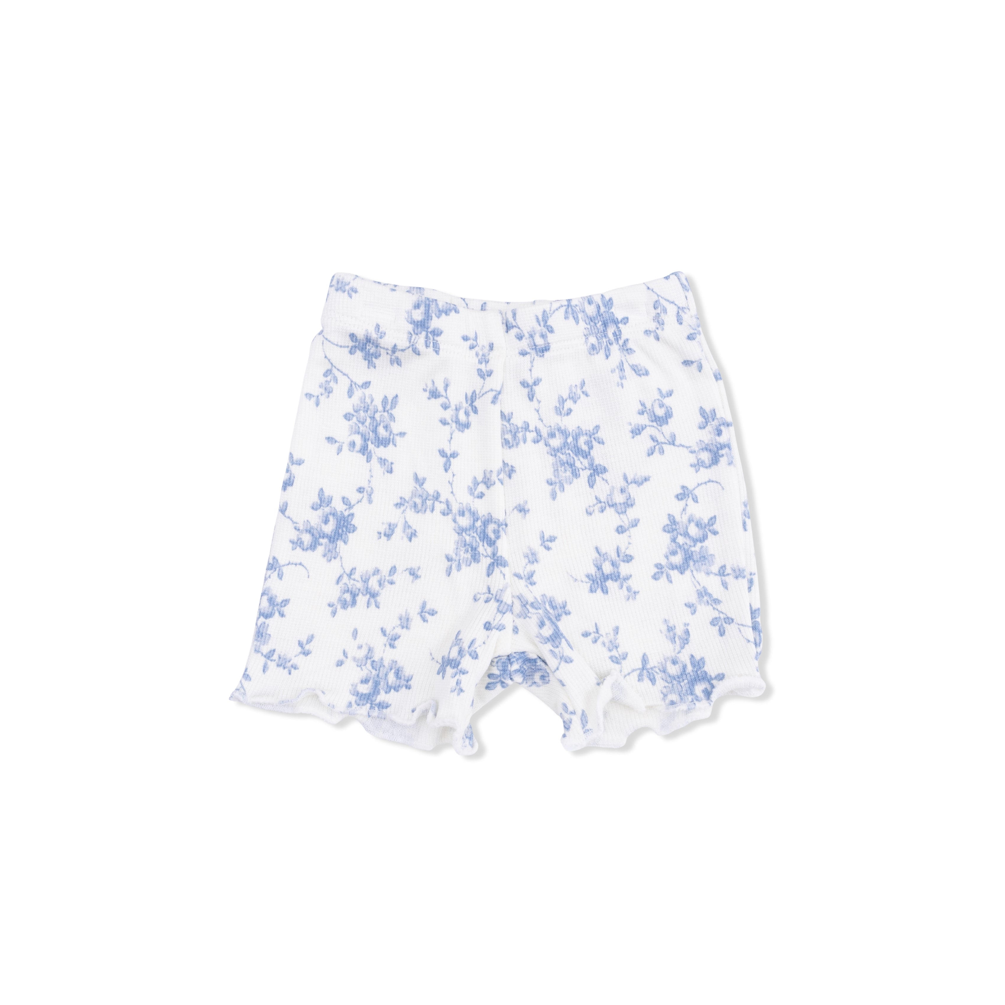 Peplum Tank and Bike Short (Baby Blue Vines Floral)