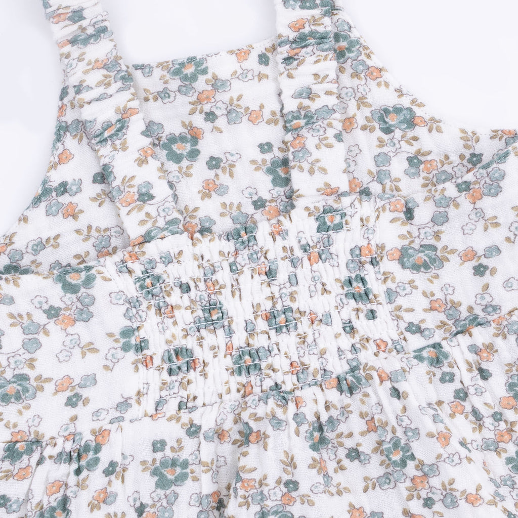 Peplum Tank with Smocked Waist Pant (Camille Floral)