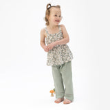 Peplum Tank with Smocked Waist Pant (Camille Floral)