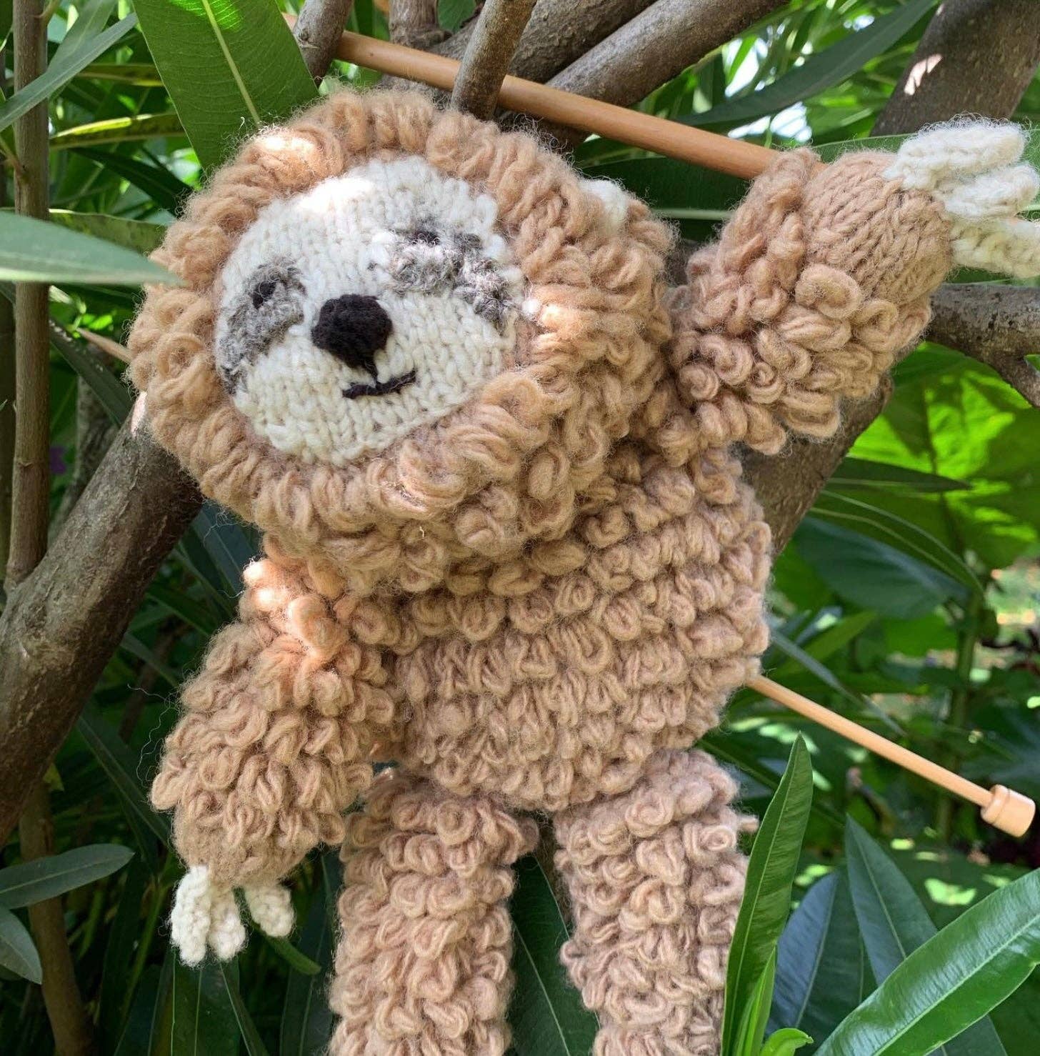 Wool Knit Buddy (Sam the Sloth)