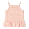 Organic Smocked Top And Bloomer Set (Blush)