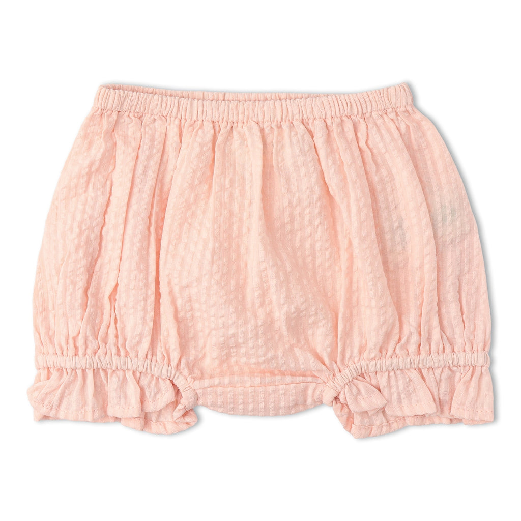 Organic Smocked Top And Bloomer Set (Blush)