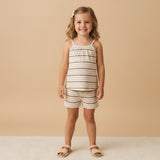 Organic Tank Top & Shorts Set (Terra Stripes)