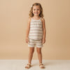 Organic Tank Top & Shorts Set (Terra Stripes)
