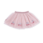Tutu Skirt with Bike Shorts (Sweet Bow Cherries)