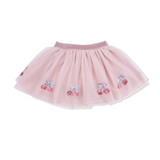 Tutu Skirt with Bike Shorts (Sweet Bow Cherries)
