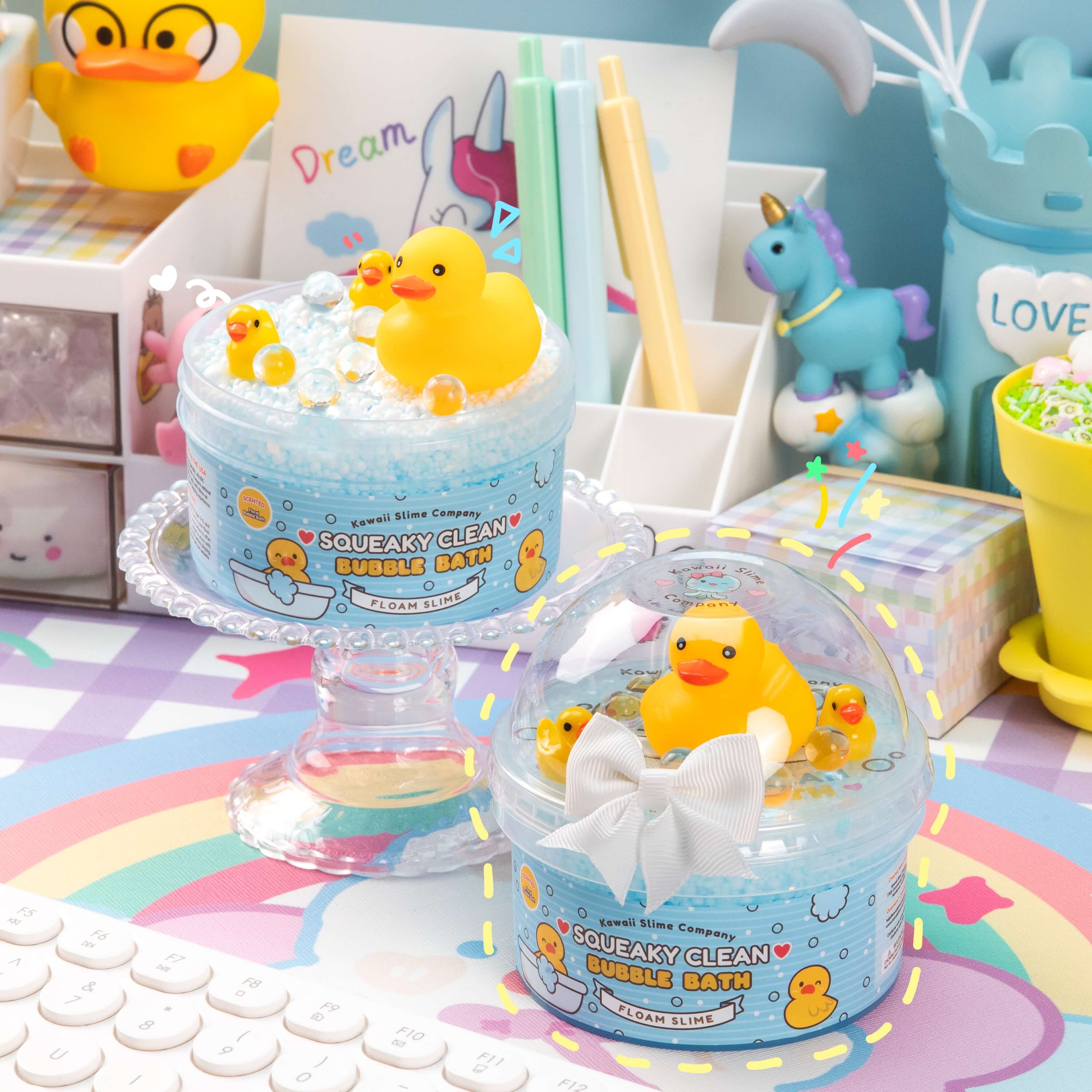 Squeaky Clean Bubble Bath Floam Signature Dome Slime
